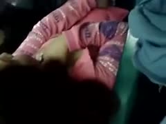 Found a real gem on the bus and filmed it on voyeur cam movie